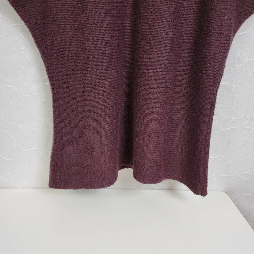 Cabi Red Sweater Tunic Mini Short Sleeves Crewneck Dress Size XL - Picture 4 of 7